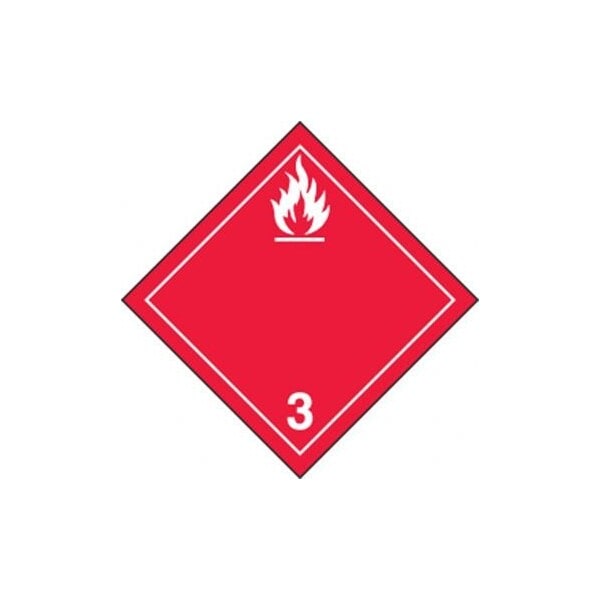 Accuform TDG PLACARD CLASS 3 10 34 in x 10 TCP313RM10 TCP313RM10 - main